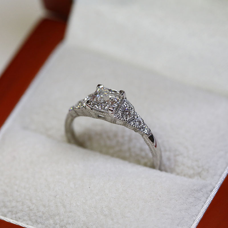 Art Deco Diamond Engagement Ring