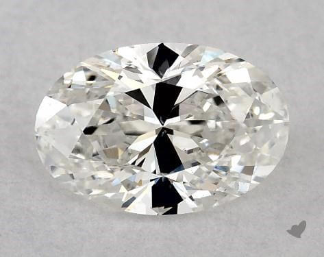 bow tie on oval shape diamond