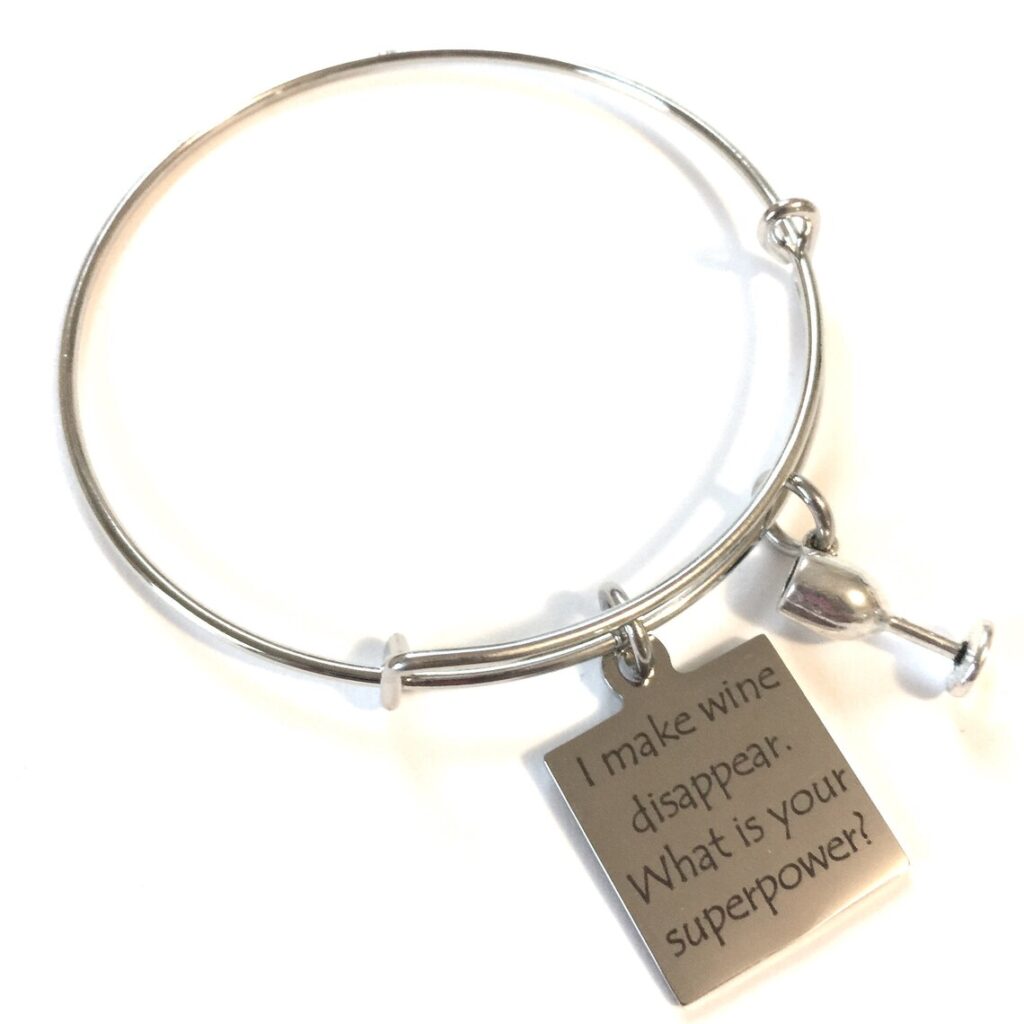 Silver charm bracelet