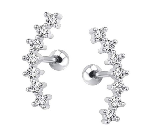 Curved wide studs