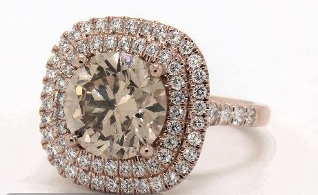 Double halo 3 carat ring