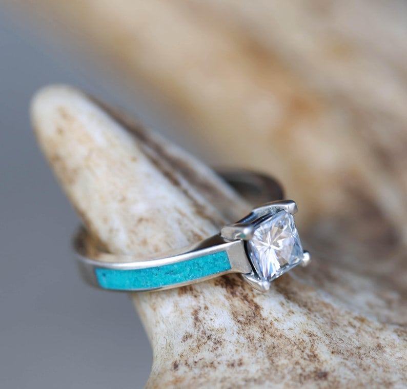 turquoise inlay ring