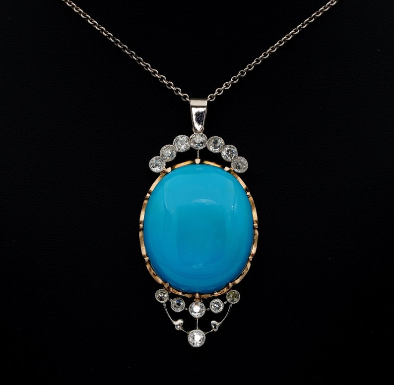Blue turquoise pendant