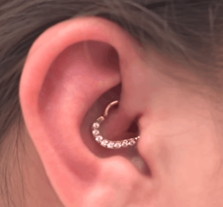 daith piercing heart jewelry