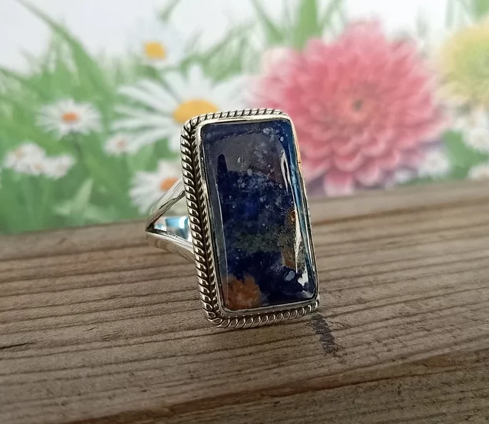 Bohemian sodalite ring