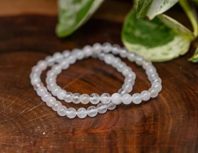 Goshenite beaded bracelets