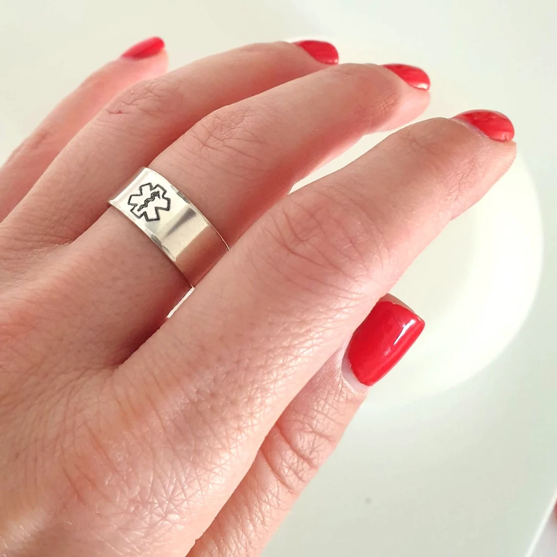 ring with medical logo