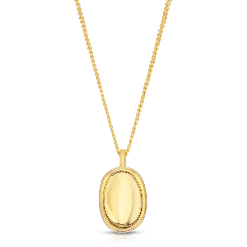 Negative energy mirror necklace