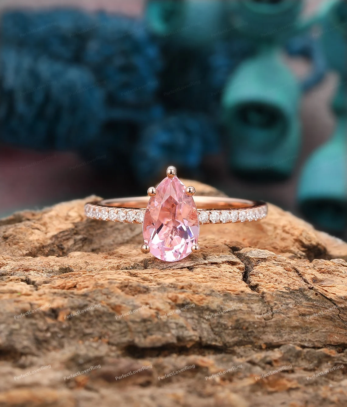 pink sapphire engagement ring